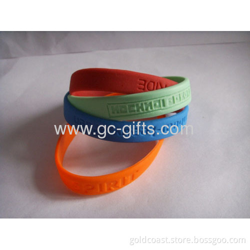 Promotional Debossed Silicon Wristbands